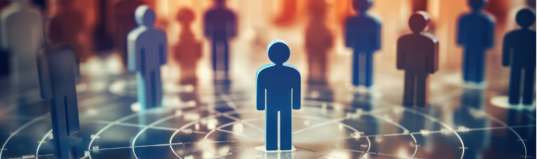 Frau stützt sich auf zwei Aktenordner