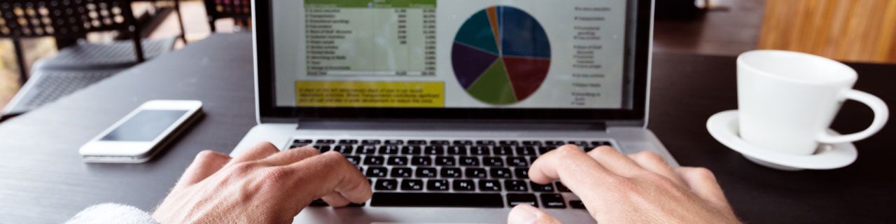 Excel auf einem Computer geöffnet