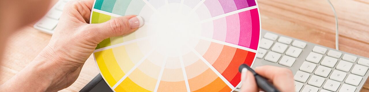 Farbrad, Tastatur und Zeichentablet